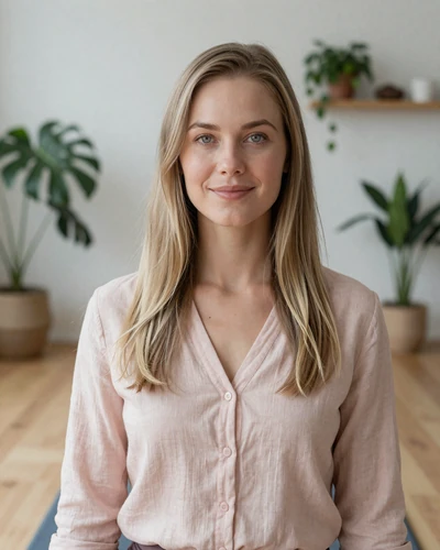Saga, 32, Swedish yoga teacher from Stockholm who values mindful living and personal growth